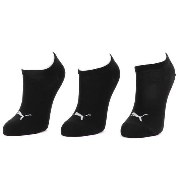 Osynliga strumpor - Puma - Tunn svart - 3-pack - Bekväma - Unisex