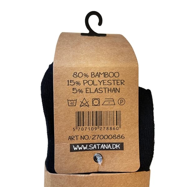 Bambu Strumpor 10 Par (Svart)
