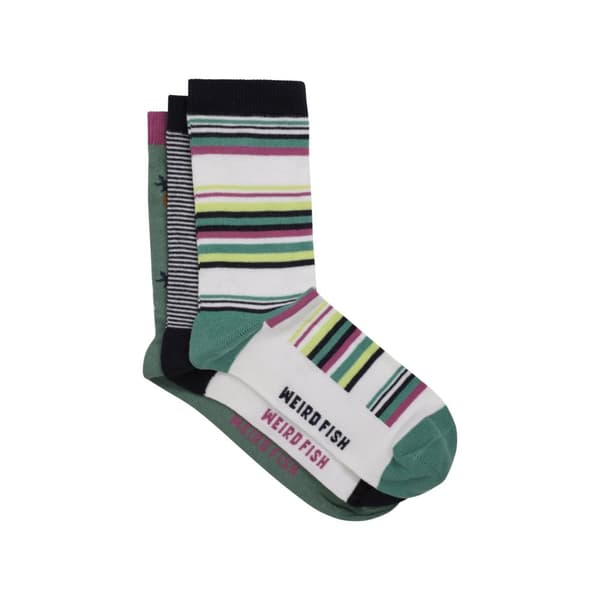Weird Fish Womens/Ladies Parade Patterned Socks (Pack of 3) CDON