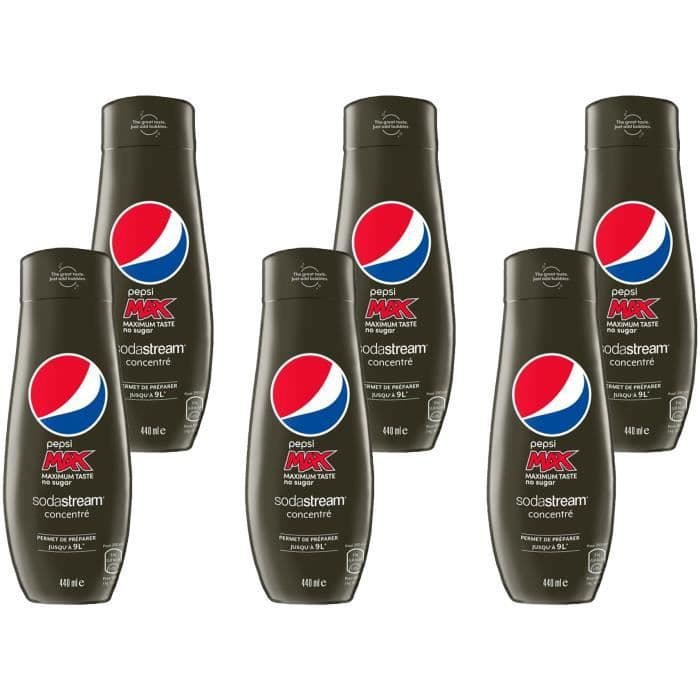 SODASTREAM Koncentreret PEPSI MAX 440ml Batch på 6