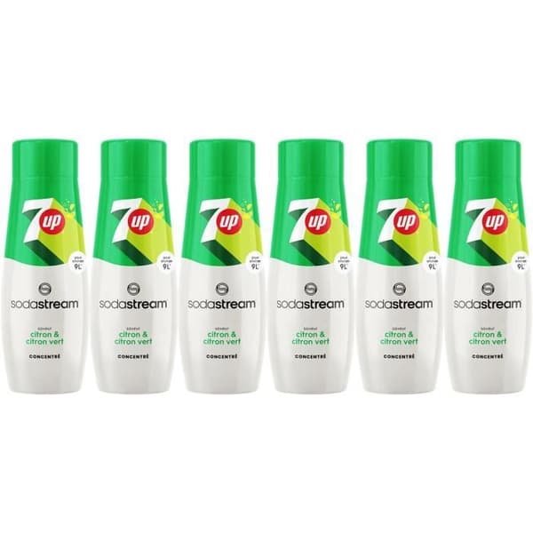 SODASTREAM Concentrate 7UP 440ml Sats om 6