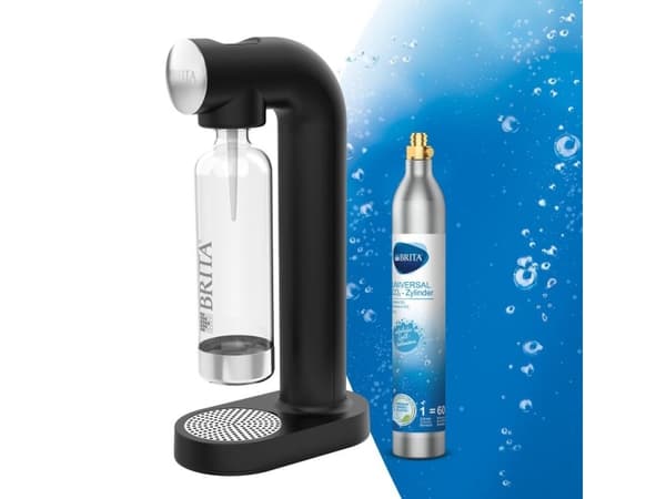 Brita sodaONE, Svart, Silver, Polyetentereftalat (PET), 129 mm, 240 mm, 450 mm