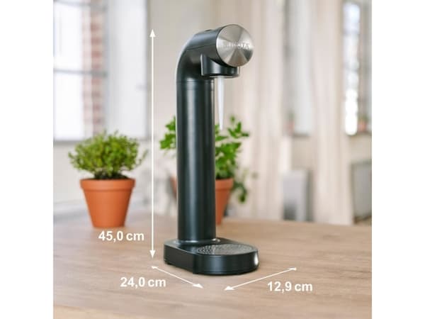 Brita sodaONE, Svart, Silver, Polyetentereftalat (PET), 129 mm, 240 mm, 450 mm