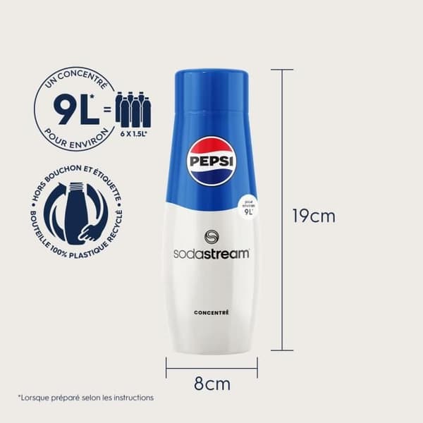 Sodastream sirap och koncentrat Pepsi Cola Soda sirapskoncentrat