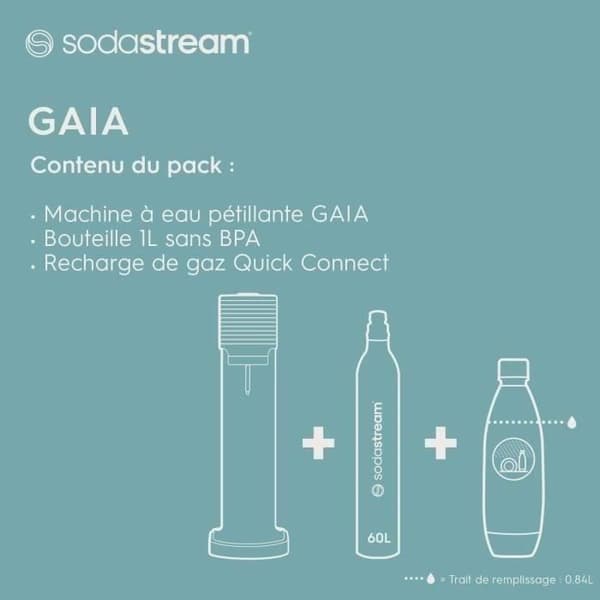 Soda Machine - Sodastream - Gaia - Svart