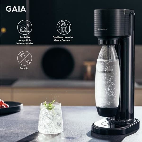 Soda Machine - Sodastream - Gaia - Svart
