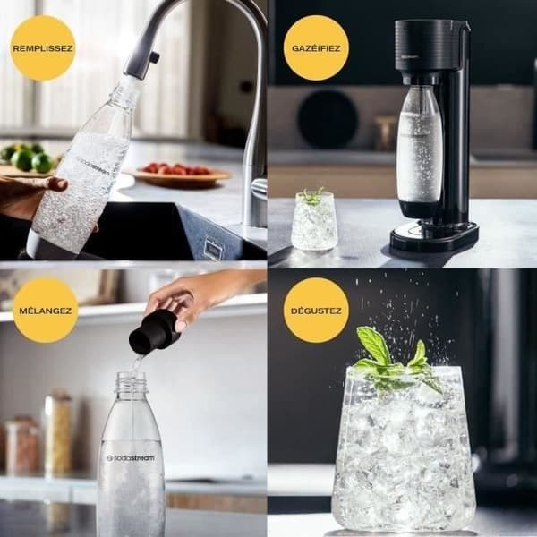 Soda Machine - Sodastream - Gaia - Svart