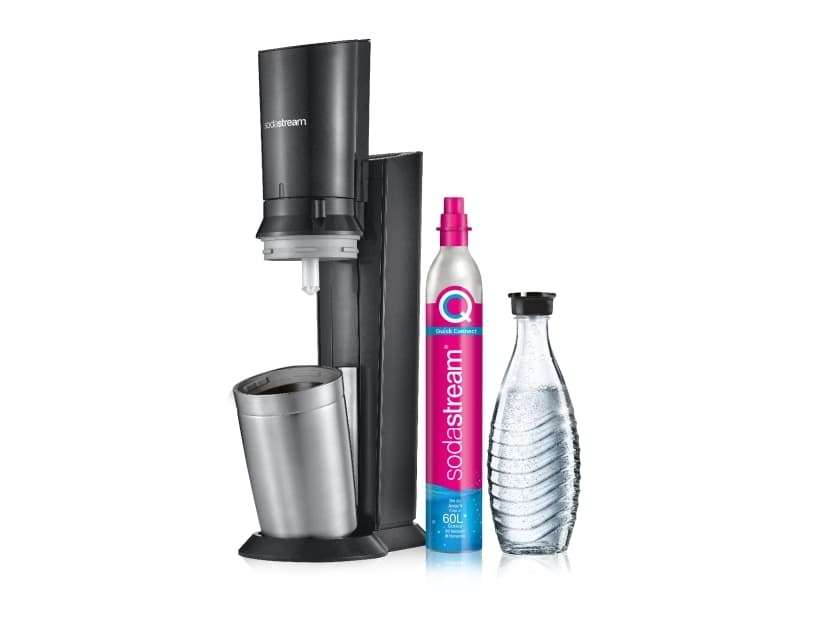 SodaStream Crystal 3.0, Metall, Rostfritt stål, Svart, Glas, SodaStream