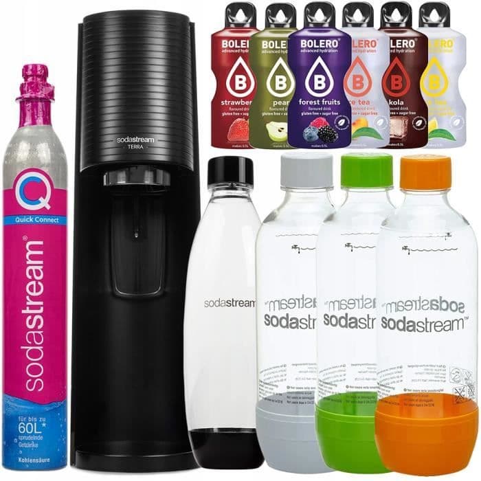 SodaStream Terra Sparkling Water Set med 4 flaskor CDON