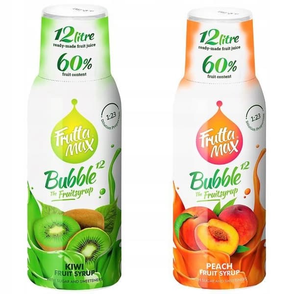 Fruttamax Kiwi och Persika sirap 500ml