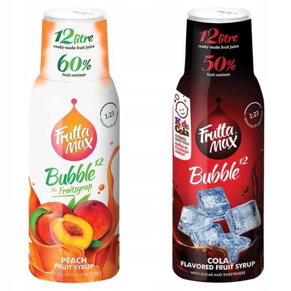 Fruttamax Persika och Cola Sirap Set 500ml