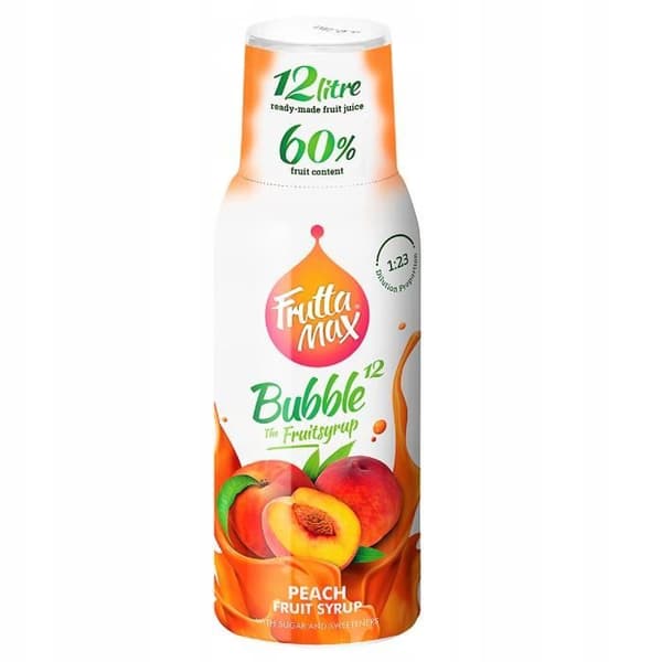 Fruttamax lime-, mynta- och persikosirap 500ml