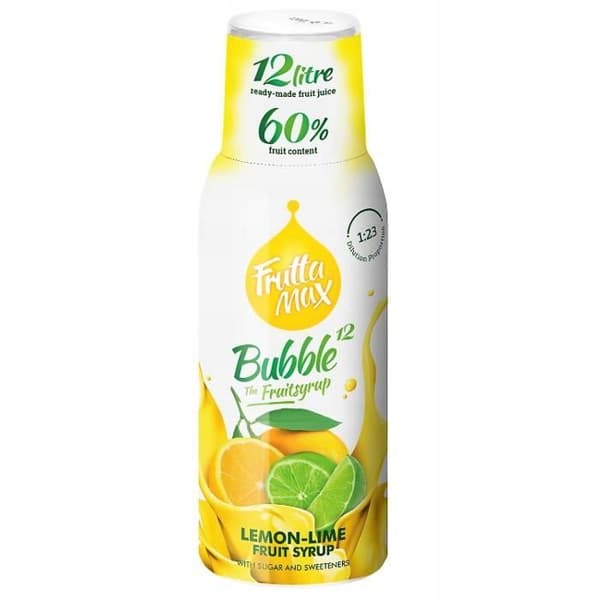 Fruttamax granatäpple och citronsirap med lime 500ml