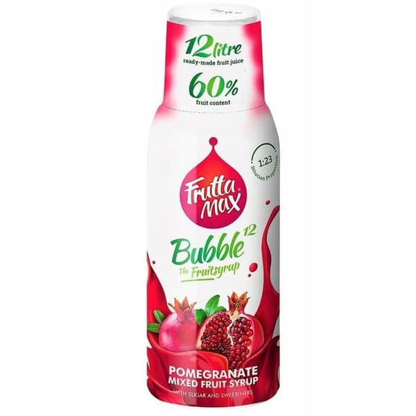 Fruttamax granatäpple och citronsirap med lime 500ml