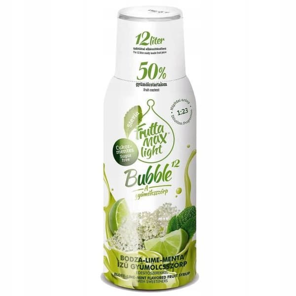 Fruttamax aprikos och lime sirap med mynta 500ml