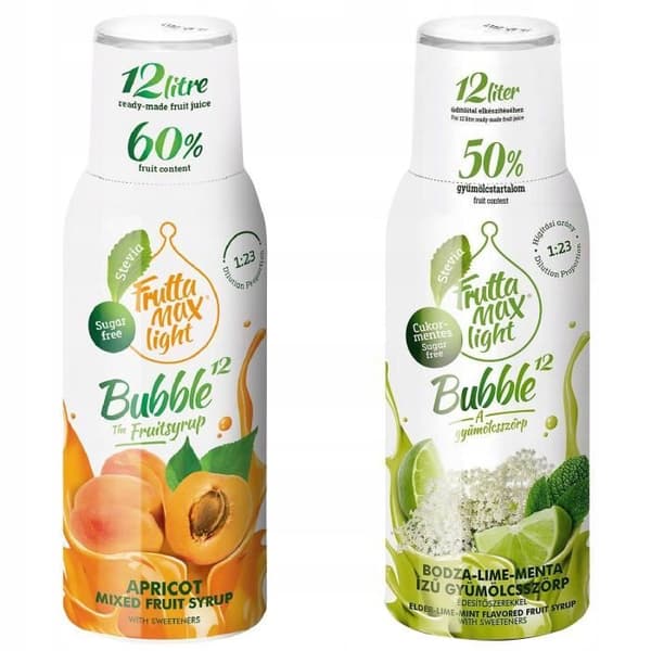 Fruttamax aprikos och lime sirap med mynta 500ml