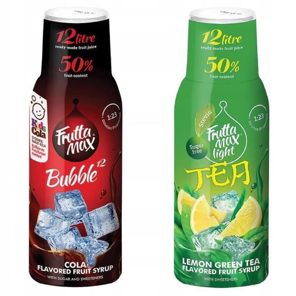 Fruttamax Cola och Ice Tea Light Sirap Set 500ml
