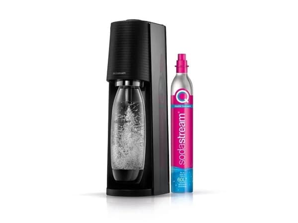 SodaStream Terra, Musta, Muovi, 1 L, 60 L, 134 mm, 198 mm