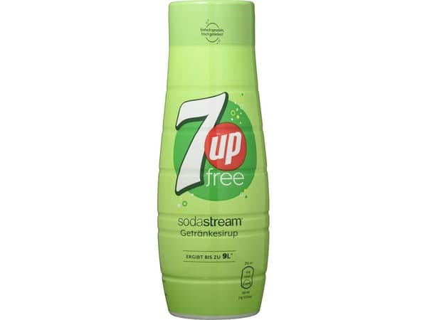 SodaStream 7UP, Sitruuna, Puristettava pullo, CE, 2 kcal, 0,5 kJ, 0,05 g