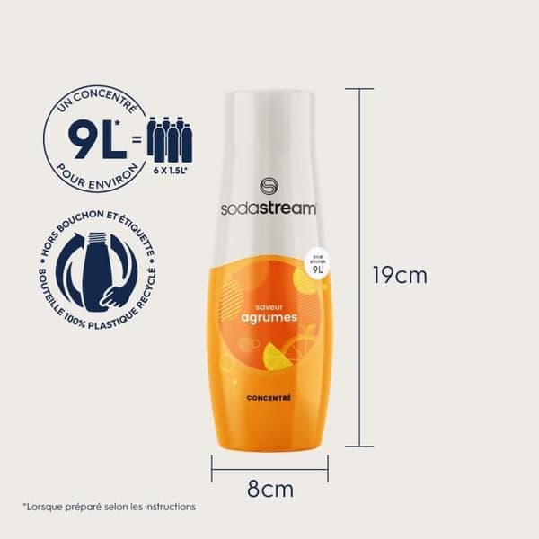 Set med 6 SODASTREAM CITRUS smakkoncentrat - 440ml