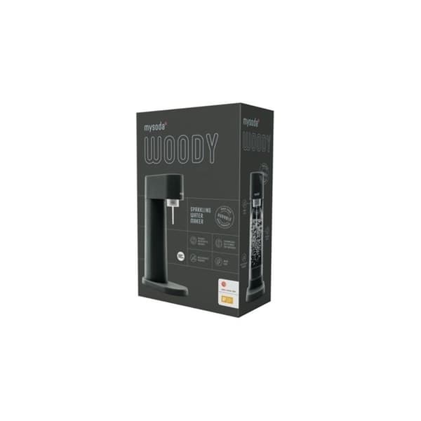 Mysoda Pack vattenkolsyremaskin + 1l flaska - svart - EUR-WD002F-B-FR
