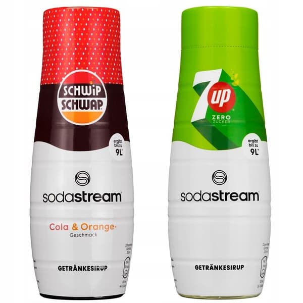 Sirap för SodaStream Schwip Schwap Cola Orange + Sirap för SodaStream 7UP 0