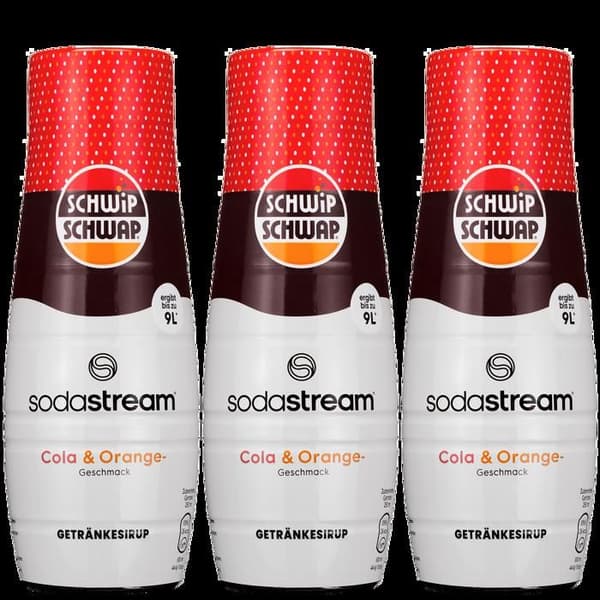 3x Sirap för SodaStream Schwip Cola Orange