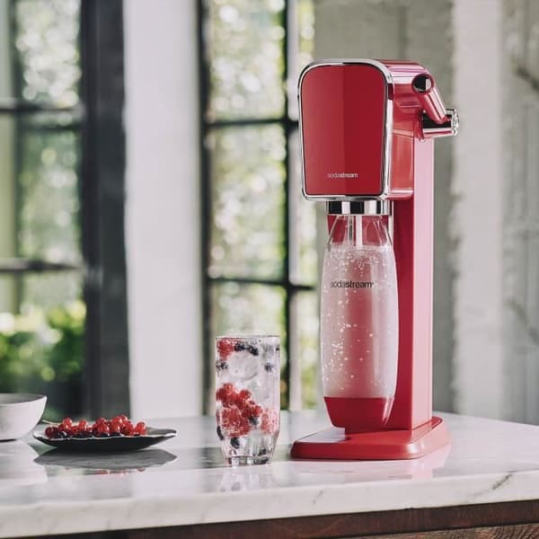 Sodastream sodavattenmaskin - ART Mandarine - 1 diskmaskinsvänlig flaska - 1 gaspatron 60L