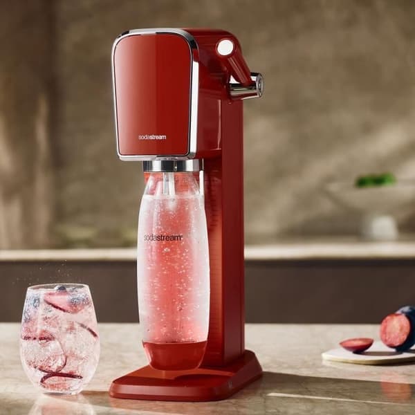 Sodastream sodavattenmaskin - ART Mandarine - 1 diskmaskinsvänlig flaska - 1 gaspatron 60L