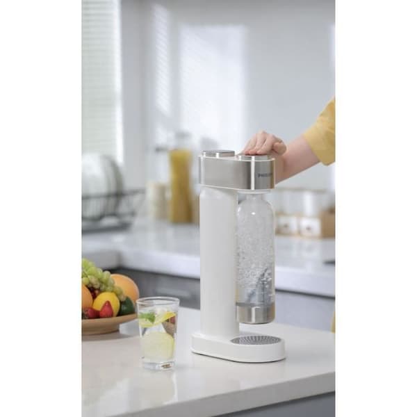 PHILIPS ADD4902WH - White Soda Machine kromfinish + 425g CO² cylinder + 1 liter PET-flaska