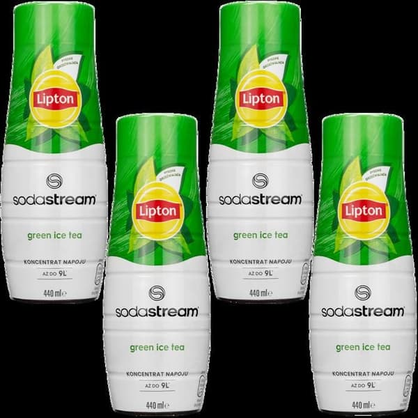 Sirops av iste - Lipton - SodaStream - 4x440ml - Smak av grönt te - Hemlagad dryck