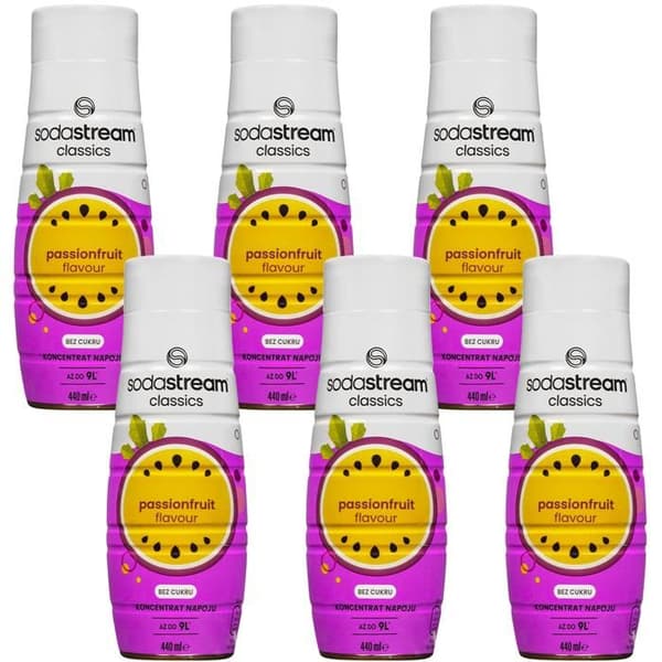 Sirop SodaStream - SodaStream - Passionfrukt Zero - 6x440ml - Utan socker - Intensiv smak