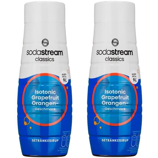 Sirop Isotonisk - SodaStream - 440ml - 2 Flaskor - Sportåterhydrering - Grapefrukt-Orange