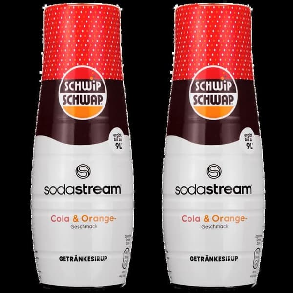 Sirop för SodaStream - Schwip - Cola Orange - 2 Flaskor - 440 ML - Kolsyrad Smak