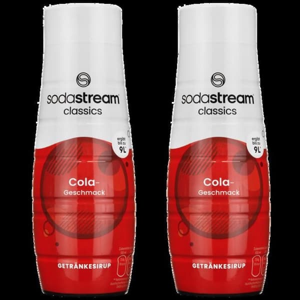 Sirop av Cola - SodaStream - 440ml - 2 Flaskor - Koncentrerad Dryck - Äkta Smak