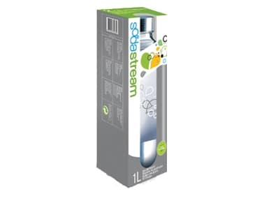 SodaStream 1041191490, Kolsyreflaska, Rostfritt stål, 1 l, 1 styck, CE, Låda