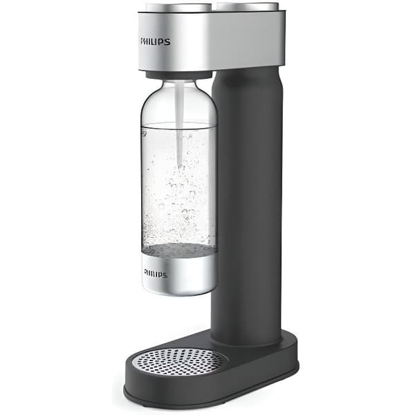 PHILIPS ADD4902BK Sodamaskin - Svart kromfinish - 425g CO²-cylinder - 1L PET-flaska