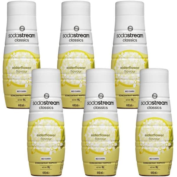Sirop SodaStream Fläderblom Zero 440ml x6