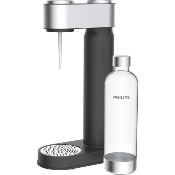 PHILIPS ADD4902BK Sodamaskin - Svart kromfinish - 425g CO²-cylinder - 1L PET-flaska