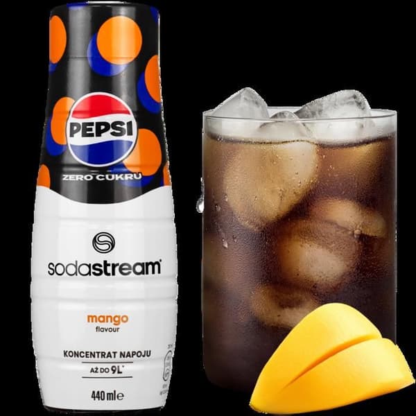 MANGOSIRM PEPSI MAX ZEROSOCKER FÖR SODASTREAM REDUKTOR UPP TILL 9L