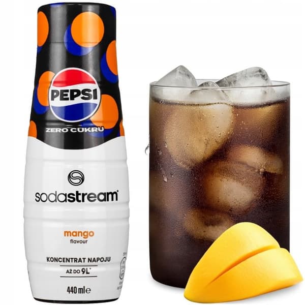 MANGOSIRM PEPSI MAX ZEROSOCKER FÖR SODASTREAM REDUKTOR UPP TILL 9L