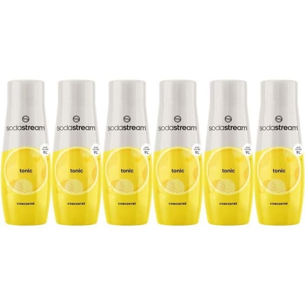 Koncentrat SODASTREAM - Paket med 6 tonic-koncentrat - Upp till 54L drycker - 440 ml