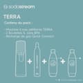 Miniatyrbild 3 av 6: Sodastream läskmaskin och kolsyrat vatten - TERRA Svart - 2 flaskor diskmaskinssäkra - 1 gaspatron 60L