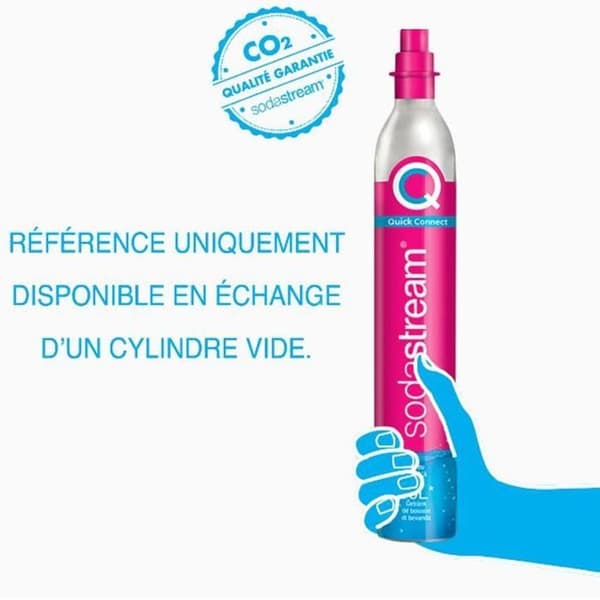 Sodastream CO2-gas återfyllningscylinder 60l quick connect för kolsyrningsmaskin - Quick Connect-cylinder