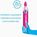 Miniatyrbild 2 av 2: Sodastream CO2-gas återfyllningscylinder 60l quick connect för kolsyrningsmaskin - Quick Connect-cylinder