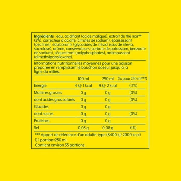 Sæt med 6 Lipton istekoncentrater med ferskensmag uden sukker SODASTREAM - 440 ml