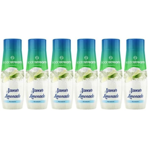 Set med 6 SODASTREAM LIMONAD-koncentrat - 440 ml
