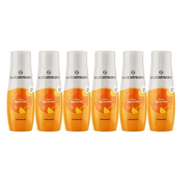 6 SODASTREAM SITRUS -aromitiivisteen setti - 440 ml