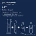 Miniatyrbillede 3 af 6: SODASTREAM sodavands- og danskvandsmaskine - ART Black - 2 opvaskemaskine-sikre flasker - 1 60L gaspåfyldning