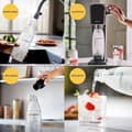 Miniatyrbillede 6 af 6: SODASTREAM sodavands- og danskvandsmaskine - ART Black - 2 opvaskemaskine-sikre flasker - 1 60L gaspåfyldning